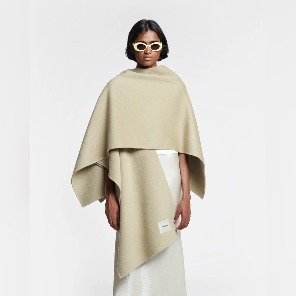 Nanushka Kamin Wool and Silk-Blend Shawl